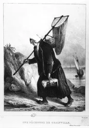 A Fisherwoman from Granville, Normandy, France